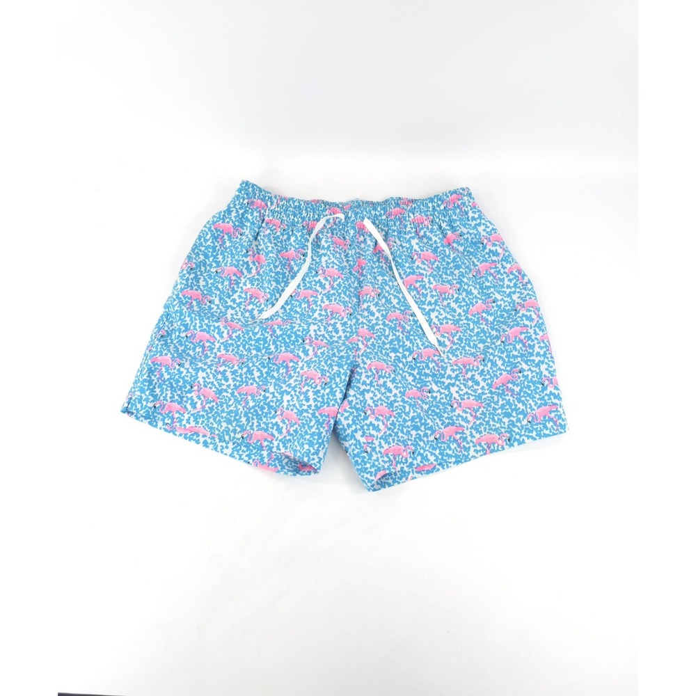 Men's Chubbies The Domingos Flamingos 5.5" Classic Swim Trunks Mesh Lined Large